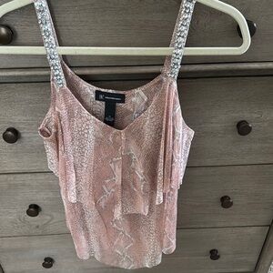 INC International Concepts Pink Embellished Camisole